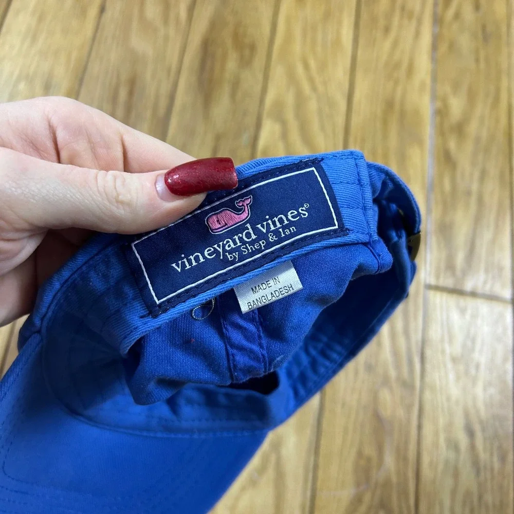 Vineyard Vines Kids Blue Whale Logo Baseball‎ Cap Hat Adjustable Strap